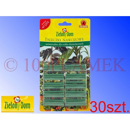 Pałeczki nawozowe dla roślin doniczkowych - 30 sztuk - ZIELONY DOM