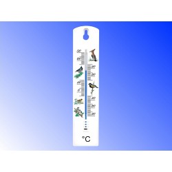 Plastikowy termometr wewnętrzny z motywem ptaków - BROWIN