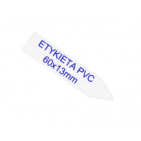 Etykiety wtykane PVC do oznaczania roślin - 60x13mm - białe