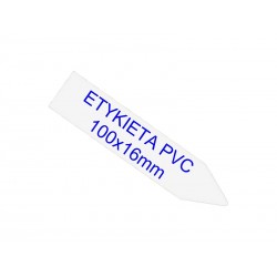 Etykiety wtykane PVC do oznaczania roślin - 100x16mm - białe