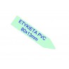 Etykiety wtykane PVC do oznaczania roślin - 80x13mm - seledynowe
