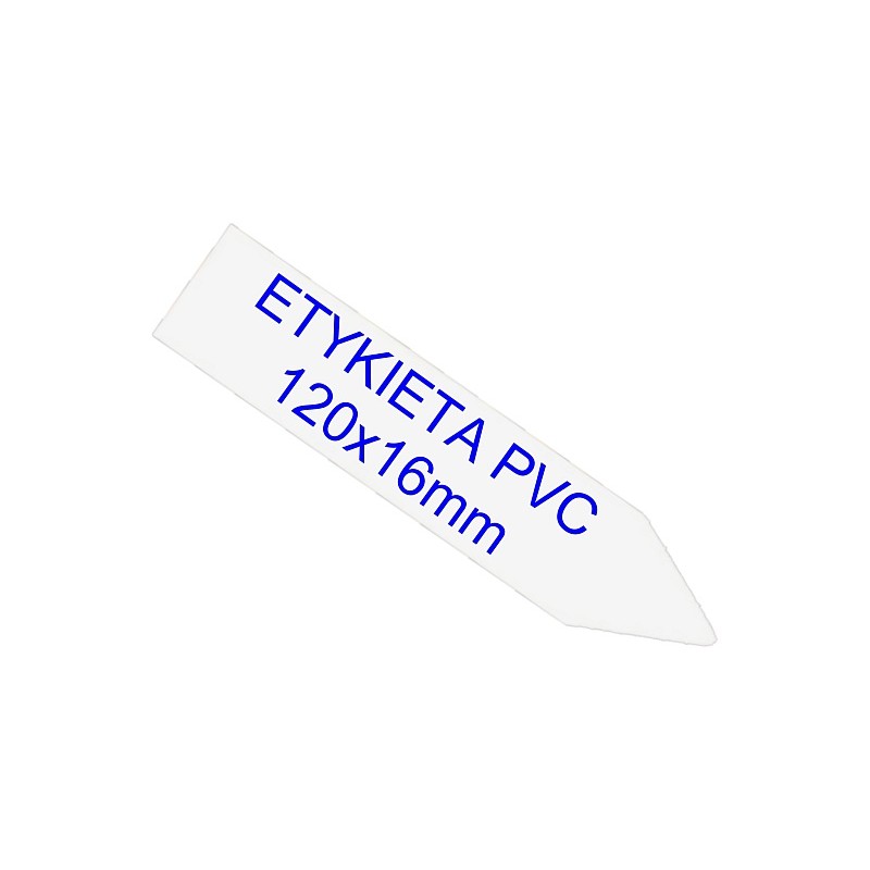 Etykiety wtykane PVC do oznaczania roślin - 120x16mm - białe