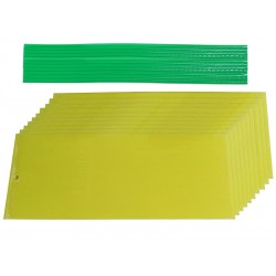 Żółta dwustronna tablica lepna przeciw owadom - 10szt - 24x10cm