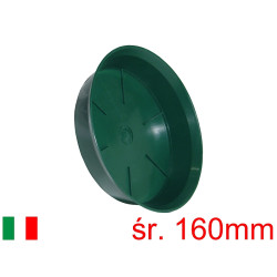 Podstawka pod doniczki, zielona, 16cm - ITALIA