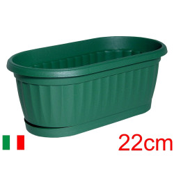 Mini skrzynka z podstawką - kaktusiarka zielona 22cm - ITALIA
